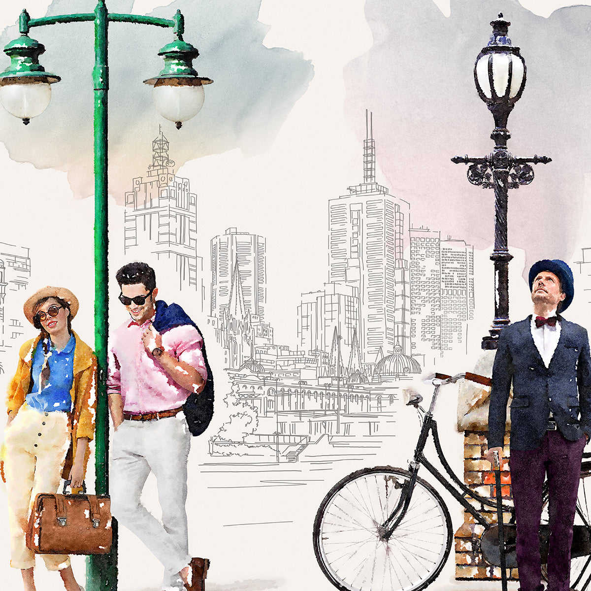 Melbourne's Streetlights / Panorama 05