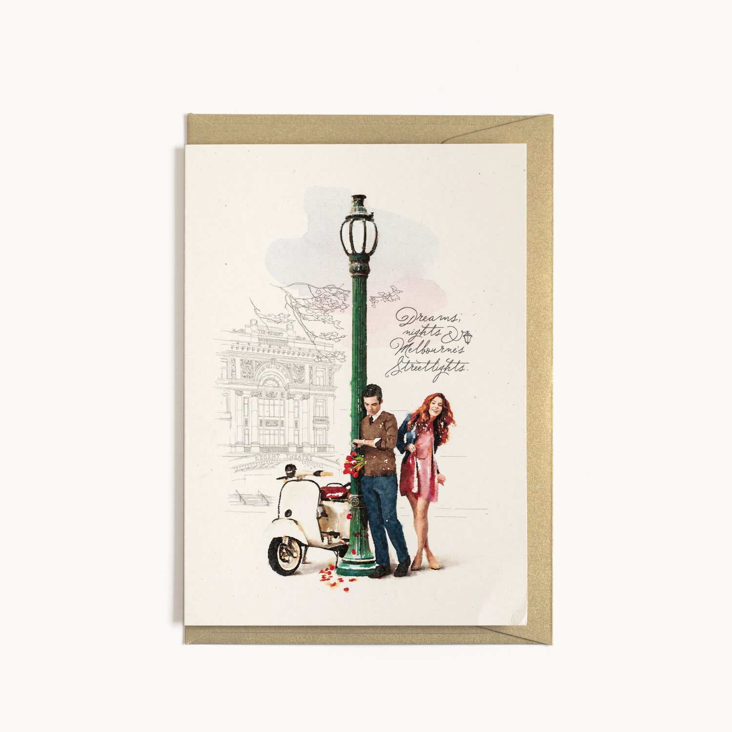 'Melbourne's Streetlights' Greeting Cards