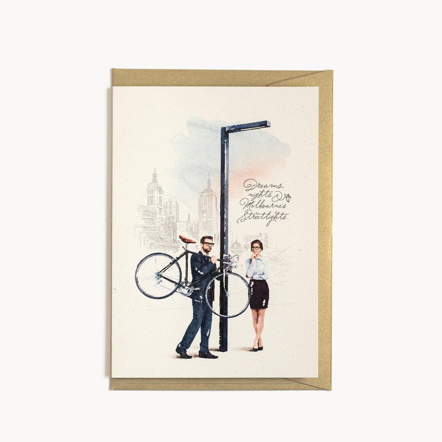 'Melbourne's Streetlights' Greeting Cards