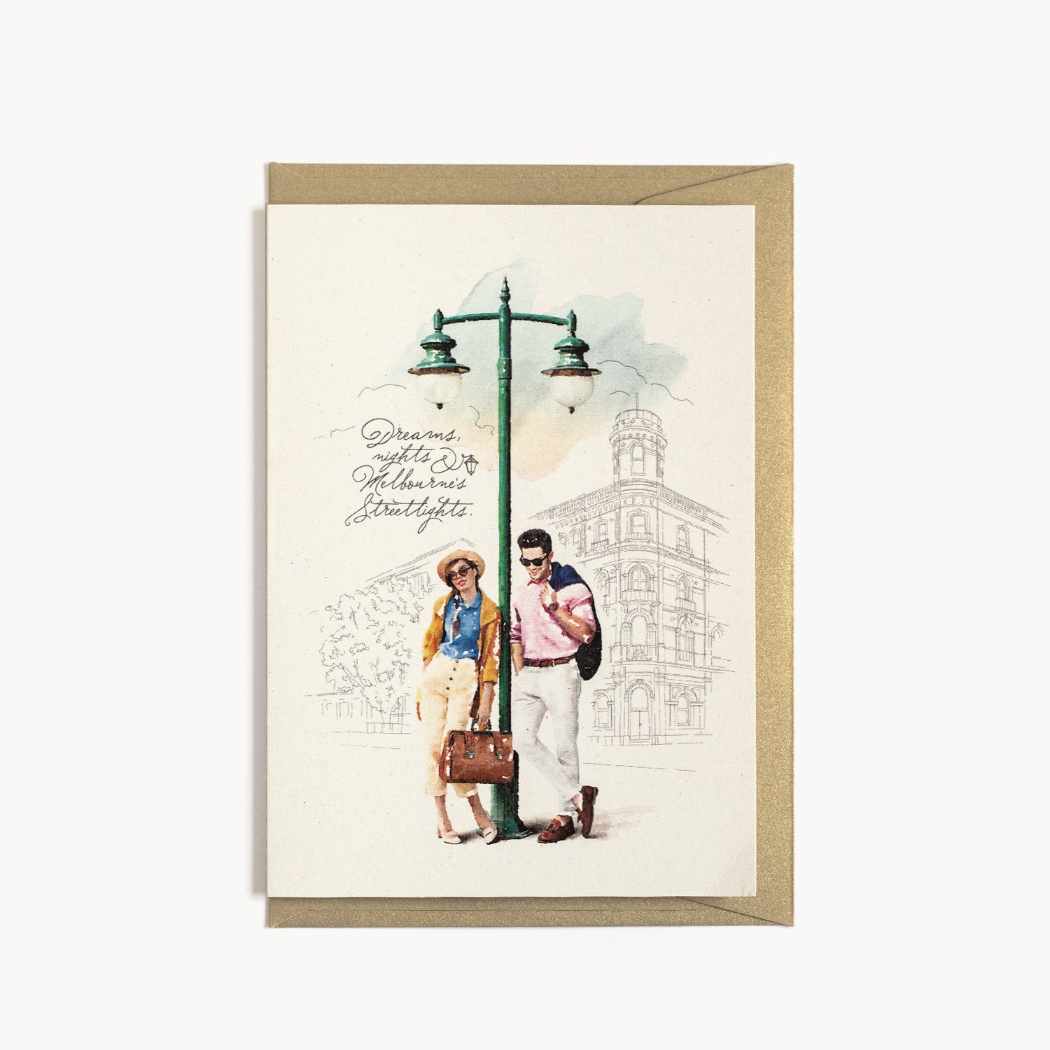 'Melbourne's Streetlights' Greeting Cards