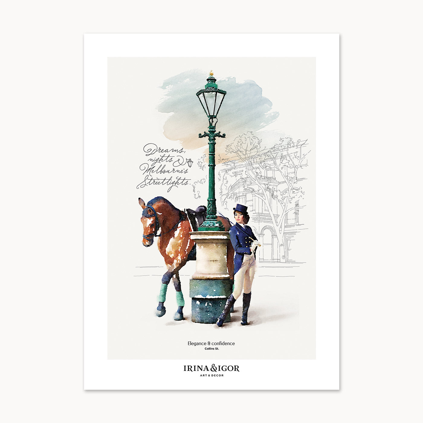 Postcard Bundle 'Melbourne's Streetlights'. Set of 6